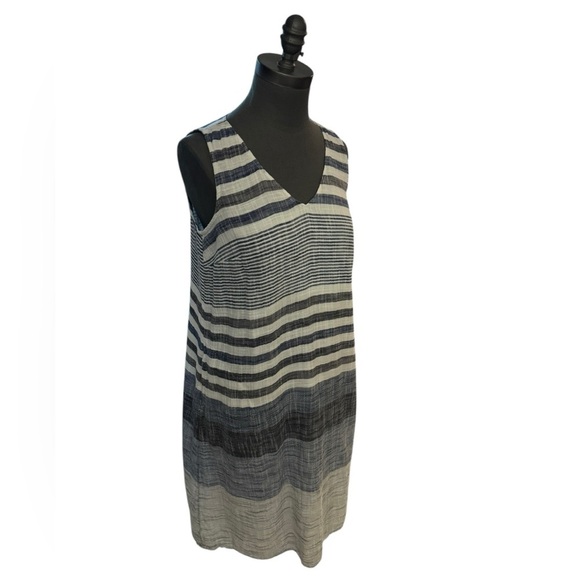 J. Jill Soft Gauzy 100% Cotton Lined Dress Beachy with pockets Small Petite - Picture 2 of 10